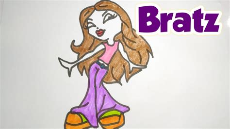 How To Draw Bratz Doll Very Easy Step By Step Youtube