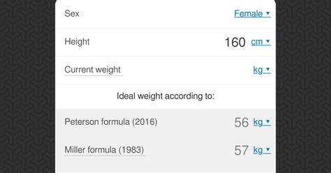 Ideal Weight Calculator - Omni