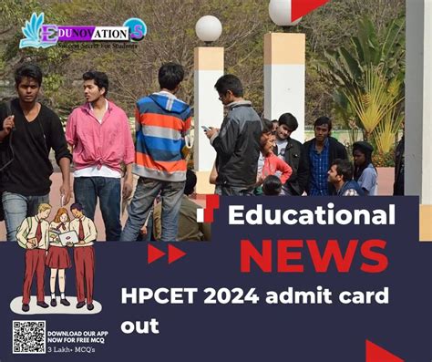 Hpcet Admit Card Out Edunovations