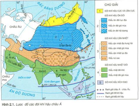 Tập Hợp Tập Bản đồ Khí Hậu Châu Á Để Nắm Bắt Kiến Thức Chính Xác Nhất