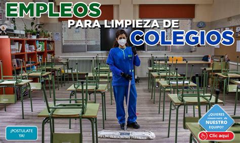 BUSCAMOS PERSONAL PARA LIMPIEZA DE COLEGIOS NO SE REQUIERE SECUNDARIA