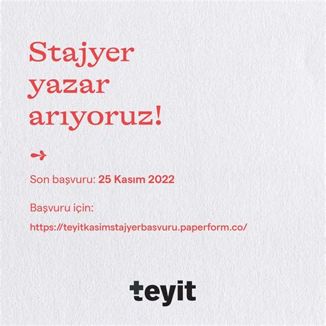 Teyit On Twitter Teyit Stajyer Yazarlar N Ar Yor Ayr Nt Lar I In