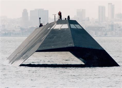 This Is Sea Shadow” The First Stealth Ship It Was Made By The Same