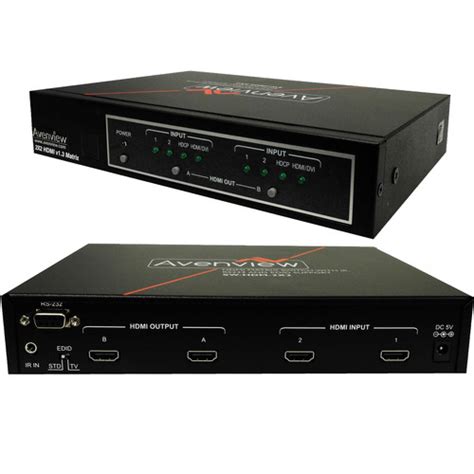 Avenview 2x2 HDMI Matrix Switcher SW HDM 2X2 B H Photo Video