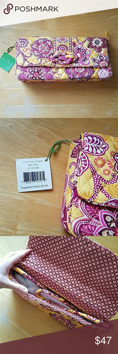 Nwt Vera Bradley Clutch Yellow Purses Clutch Vera Bradley Bags