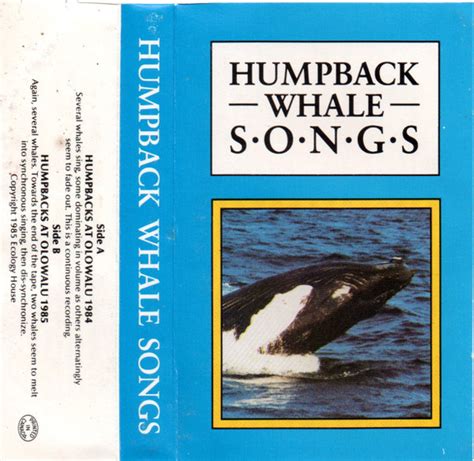 Humpback Whale – Humpback Whale Songs (1985, Cassette) - Discogs