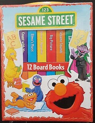 123 Sesame Street 12 Board Books 10+ Months to Preschool by Book Block ...