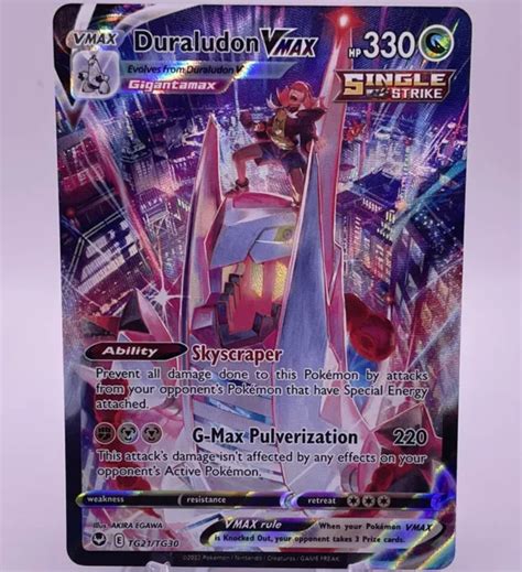 POKÉMON SILVER TEMPEST Duraludon VMAX Full Art Character Rare TG21