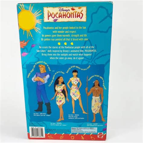 Pocahontas Sun Colors Nakoma Doll Disney Mattel Unopened Box Color