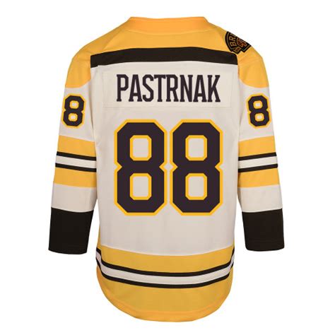 Pastrnak Youth Centennial Home Jersey