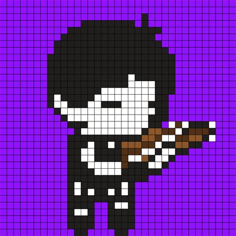 Omori Playing The Violin Perler Bead Pattern Bead Sprites