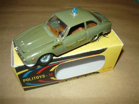 POLITOYS 537 ALFA Romeo 2600 Pantera Polizia Bertone Automodello Scala