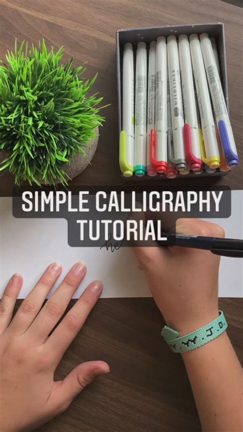 Calligraphy tutorial for beginners in 3 steps | Calligraphy tutorial ...