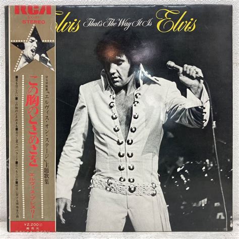 【やや傷や汚れあり】lp 帯付き エルヴィス・プレスリー Elvis Presley Thats The Way It Is Sx