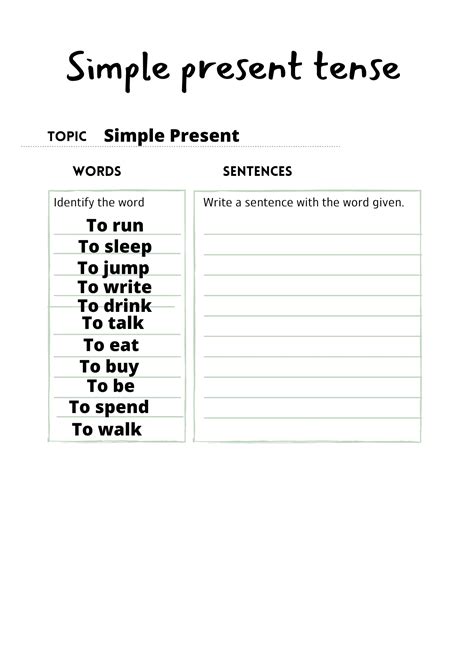 Simple present tense Interactive Worksheet – Edform - Worksheets Library