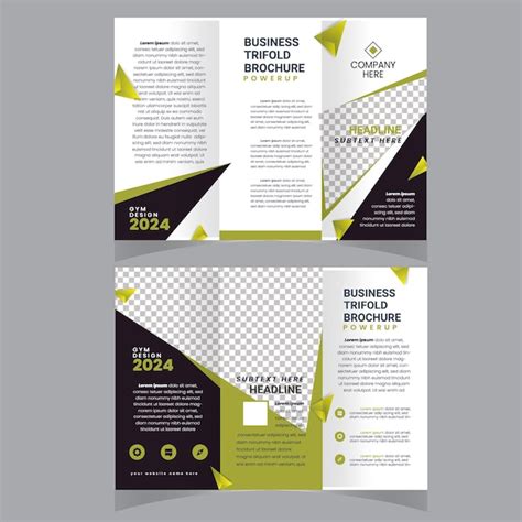 Diseño de folletos trifold de marketing empresarial diseño de