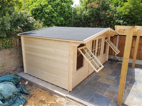 Dunster House Log Cabin Installation Thorpe Bay Essex