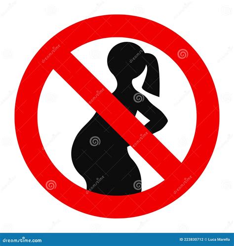 Forbidden To Pregnant Women Sign Stock Vector Illustration Of Circle