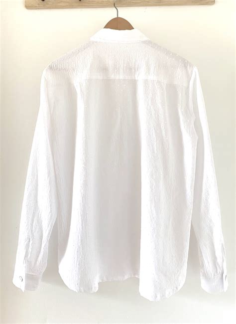 Chemise Hermine Voile De Coton Plumetis Blanc Reine De Boh Me