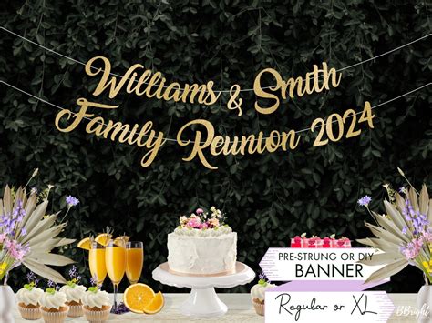 Family Reunion Banner Family Reunion Sign Custom Reunion Banner Family ...