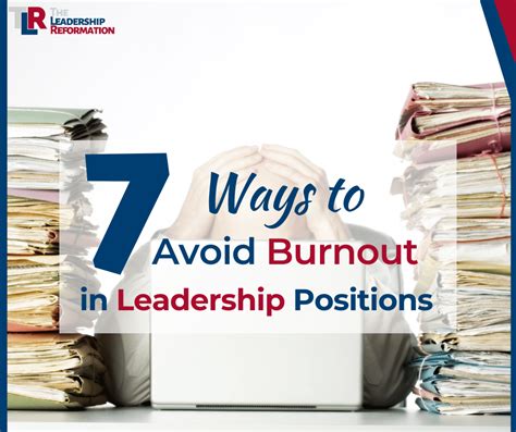 7 Ways To Avoid Burnout In Leadership Positions