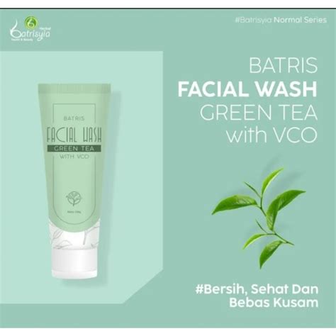 Jual Batrisyia Facial Wash Green Tea 100ml Shopee Indonesia