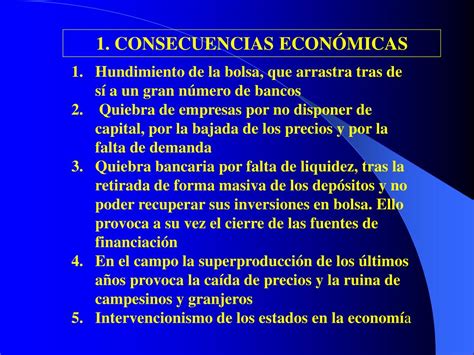 Ppt La Crisis Económica De 1929 Causas Desarrollo Consecuencias