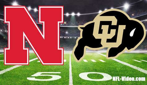 Nebraska Vs Colorado Football Week 2 2023 Full Game Replay Ncaa College