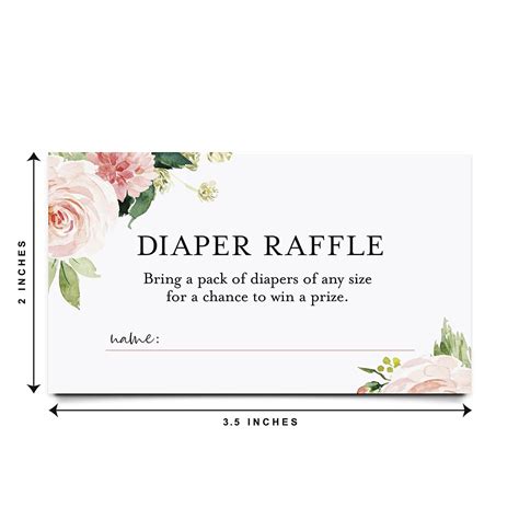 15 Amzing Baby Shower Diaper Raffle Ideas Free Printable