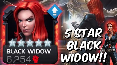 5 Star Black Widow Rank Up And Gameplay 2019 God Or Dud Marvel Contest Of Champions Youtube