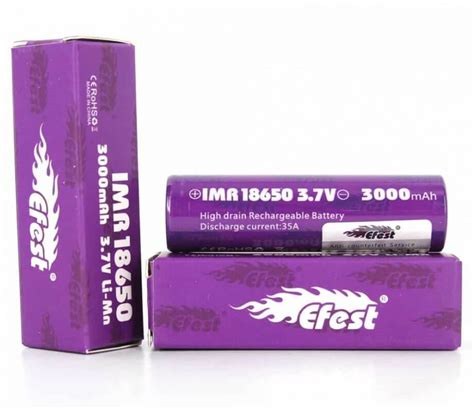 Efest IMR 18650 Battery 35A Purple 3000mah VapeVine Ca