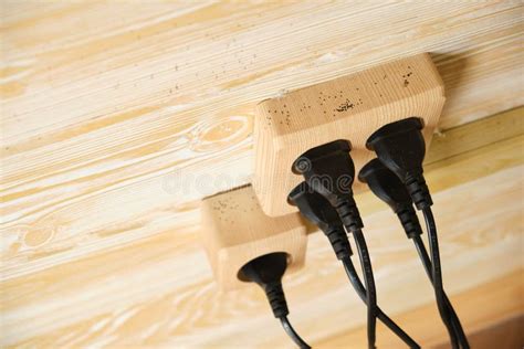 Electric Sockets Made Of Natural Wood Safe Sockets Environmentally