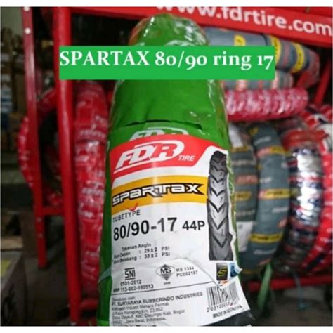 Jual Ban Luar Motor FDR 80 90 Ring 17 Spartax Ukuran 275 17 FDR