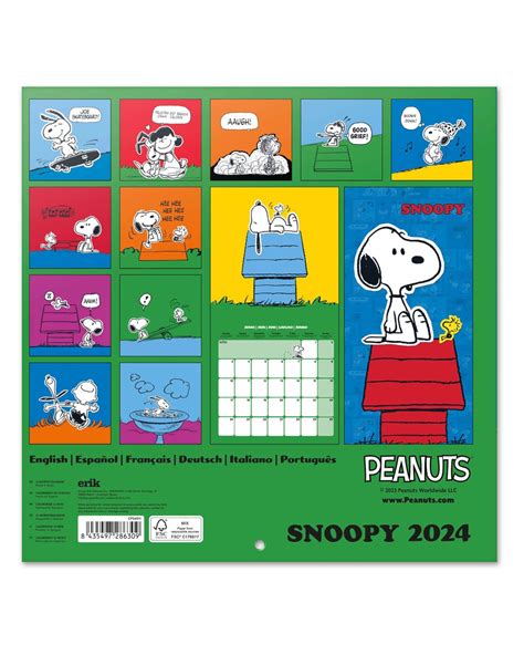 Kalendarz 2024 Snoopy