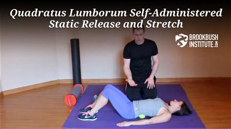 quadratus lumborum sa static release  stretch