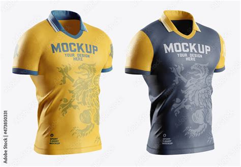 Mens Sports T Shirt Mockup Stock Template Adobe Stock