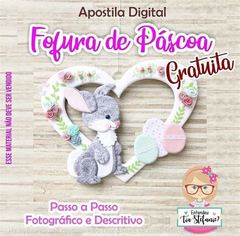 Apostila digital coelhinho da páscoa Molde grátis Ver e Fazer