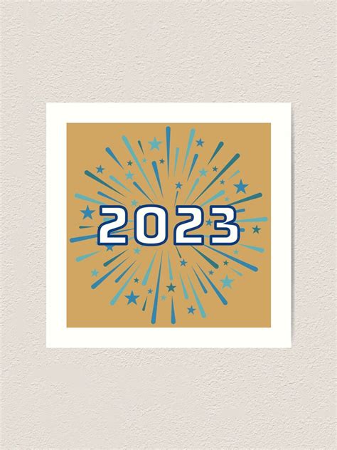 Impression artistique 2023 nouvel an 2023 bonne année 2023 bonjour