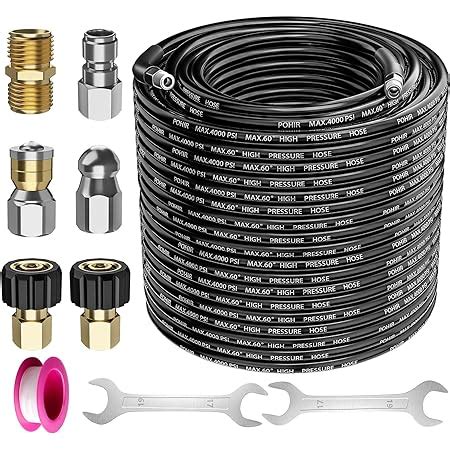 Amazon 200FT Sewer Jetter Kit For Pressure Washer Newest 5800PSI