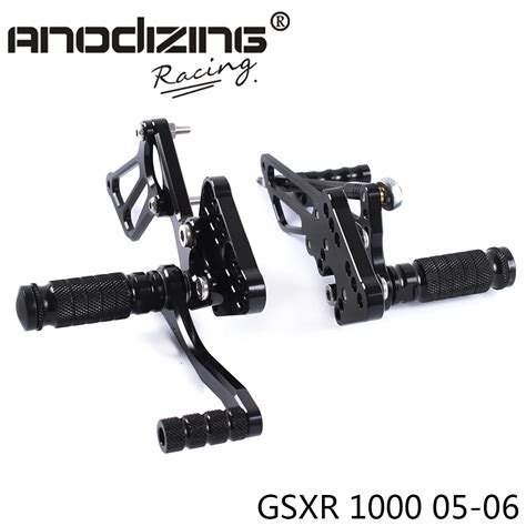 Full Cnc Aluminum Motorcycle Adjustable Rearsets Rear Sets Foot Pegs