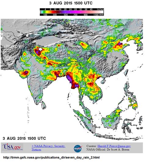 Geography: Flood in Southern Asia