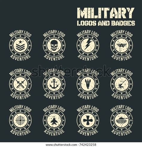 Military Patch Emblem Badges Stock Vector Royalty Free 742423258