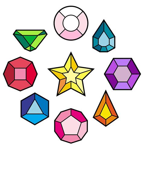 Steven Universe Crystal Gem Sticker Set Lupon Gov Ph