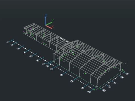 Structure De Hangar D Dans Autocad T L Chargement Cad Gratuit