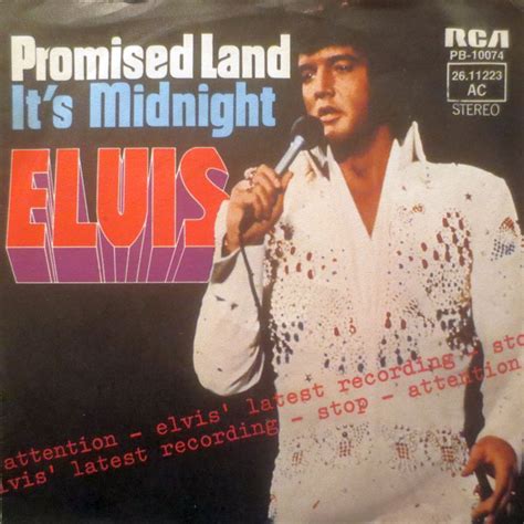 Elvis Promised Land It S Midnight Vinyl 7 45 RPM 2 More