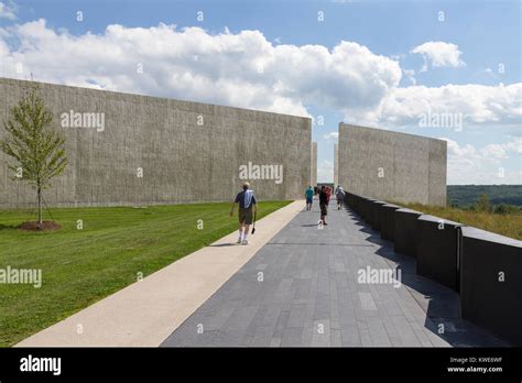 The Flight 93 National Memorial site Visitor Center near Shanksville ...