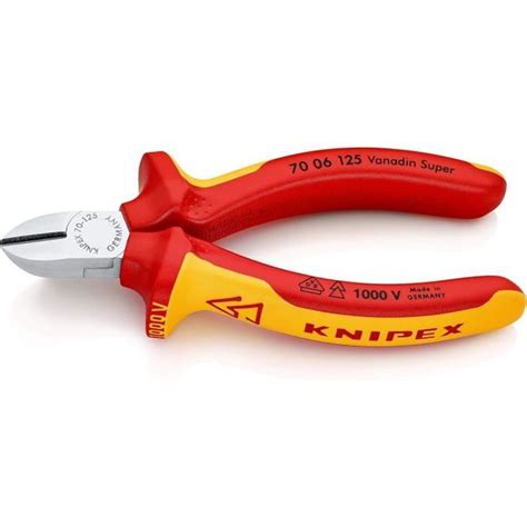 Pince Coupante De Côté Knipex 70 06 125 Chromée Isolée