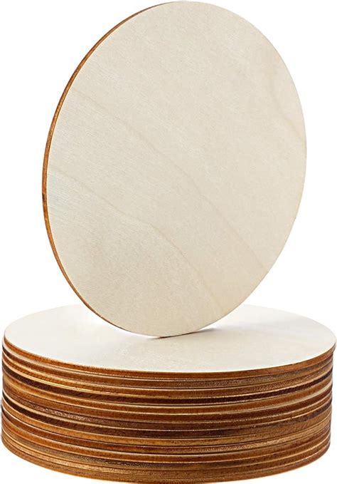 Amazon Boao Unfinished Wood Circle Round Wood Pieces Blank Round