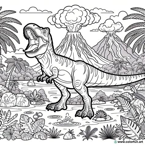 Dibujo Para Colorear Del T Rex De Jurassic World Descargar O Imprimir De Forma Gratuita