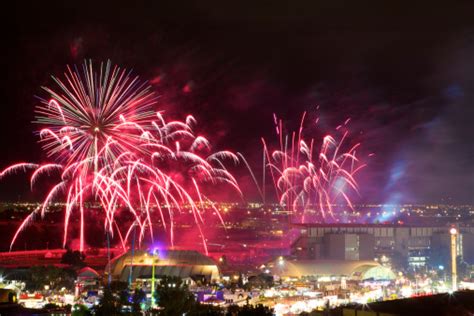 Calgary Stampede Fireworks Stock Photo - Download Image Now - Calgary ...